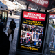 A billboard on Pennsylvania Avenue Northwest in Washington, DC, on Jan. 9. 2021.